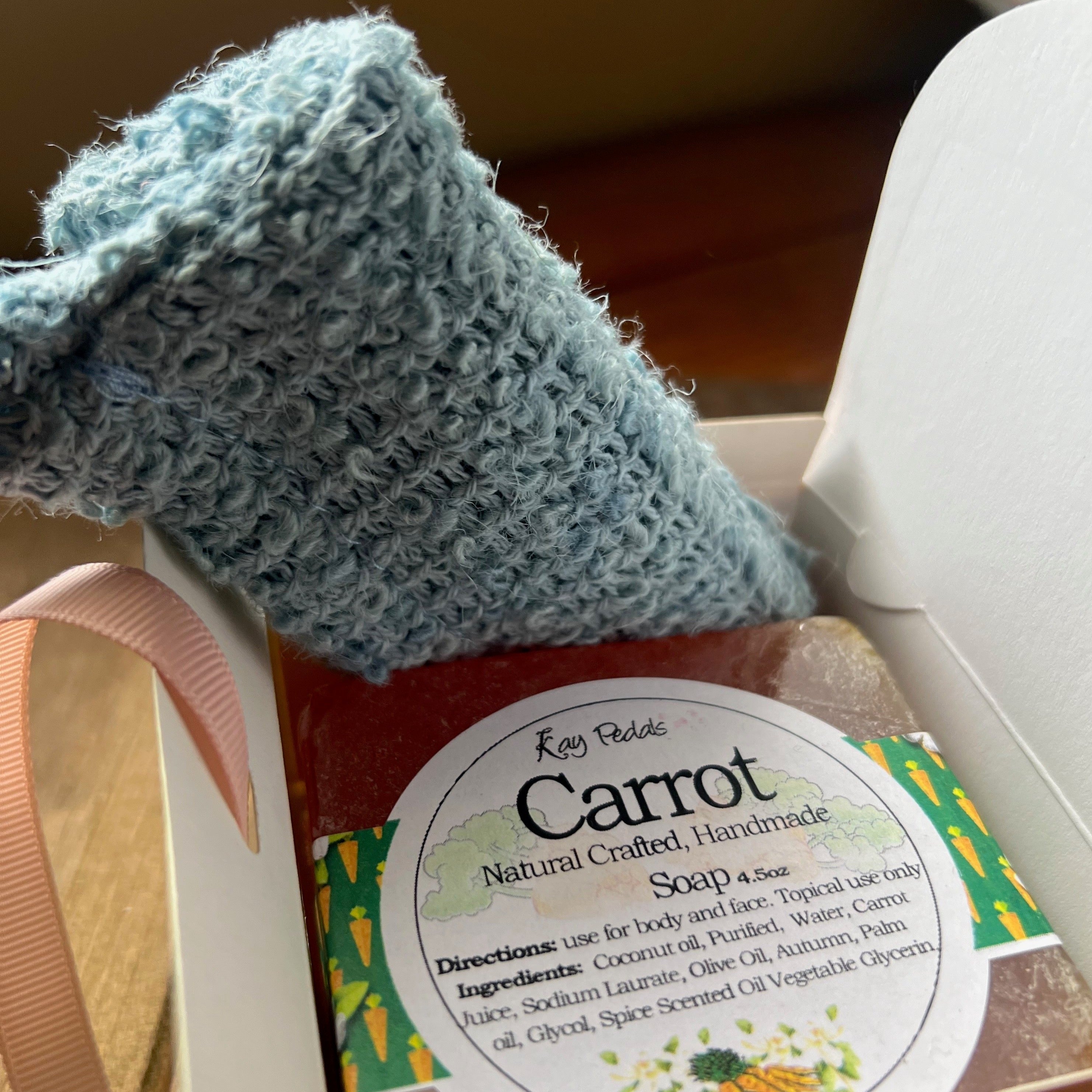 Carrot Soap Bundle Two 4.5 Ounces Bars With Pouch For Skin - Rosetta Creative Boutique